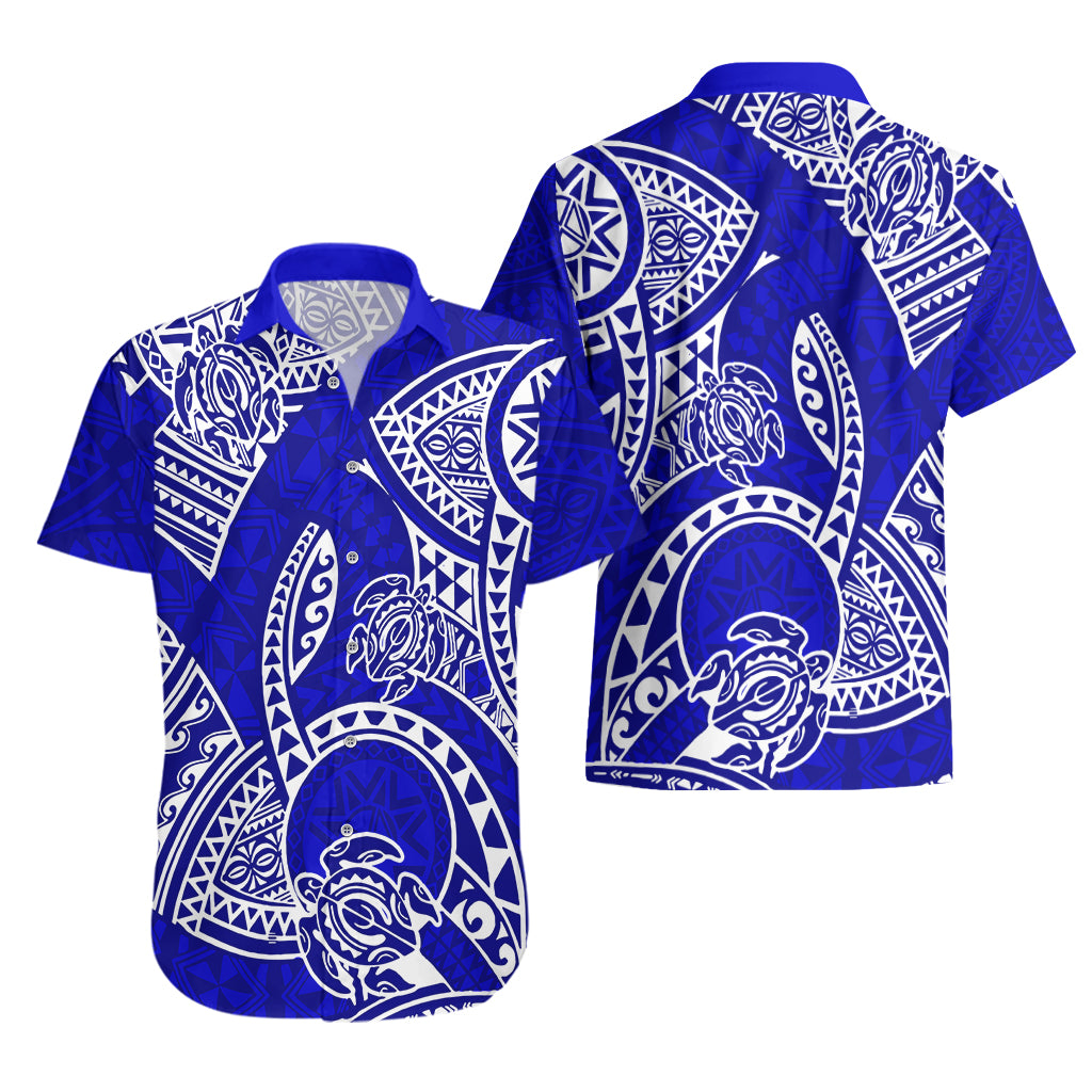 Polynesian Pride Hawaii Hawaiian Shirt Hawaiian Tribal Honu Blue Version LT14 - Polynesian Pride