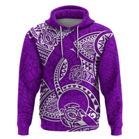 Polynesian Pride Hawaii Hoodiean Tribal Honu Purple Version LT14 Purple - Polynesian Pride