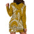 Polynesian Pride Hawaii Hoodie Dress Hawaiian Tribal Honu Gold Version LT14 - Polynesian Pride
