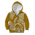 Polynesian Pride Hawaii Kid Hoodie Hawaiian Tribal Honu Gold Version LT14 Zip Hoodie Gold - Polynesian Pride
