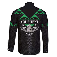 Personalised Aotearoa Rugby Family Matching Mermaid Dress and Hawaiian Shirt New Zealand Maori Kete Matauranga Pattern LT14 - Polynesian Pride