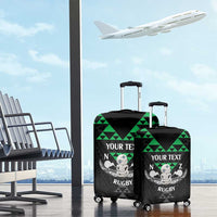 Personalised Aotearoa Rugby Luggage Cover New Zealand Maori Kete Matauranga Pattern LT14 - Polynesian Pride