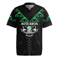 Personalised Aotearoa Rugby Rugby Jersey New Zealand Maori Kete Matauranga Pattern