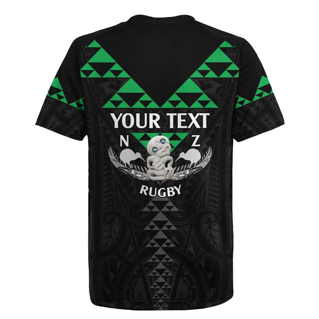 Personalised Aotearoa Rugby Rugby Jersey New Zealand Maori Kete Matauranga Pattern