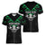 Personalised Aotearoa Rugby Women V-Neck T-Shirt New Zealand Maori Kete Matauranga Pattern