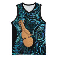 Kotiate New Zealand Basketball Jersey Maori Weapon Paua Shell Haka Fern