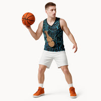 Kotiate New Zealand Basketball Jersey Maori Weapon Paua Shell Haka Fern