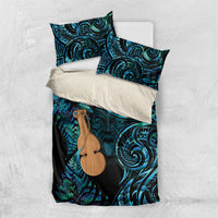 Kotiate New Zealand Bedding Set Maori Weapon Paua Shell Haka Fern