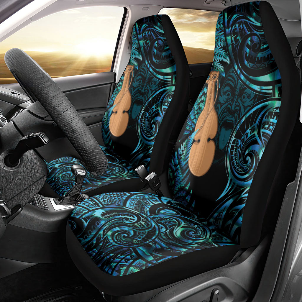 Kotiate New Zealand Car Seat Cover Maori Weapon Paua Shell Haka Fern