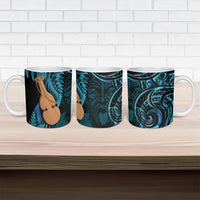 Kotiate New Zealand Ceramic Mug Maori Weapon Paua Shell Haka Fern