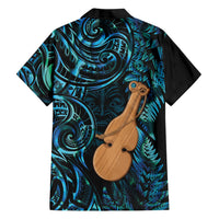 Kotiate New Zealand Family Matching Off The Shoulder Long Sleeve Dress and Hawaiian Shirt Maori Weapon Paua Shell Haka Fern
