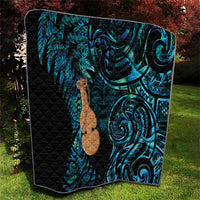 Kotiate New Zealand Quilt Maori Weapon Paua Shell Haka Fern
