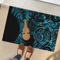 Kotiate New Zealand Rubber Doormat Maori Weapon Paua Shell Haka Fern