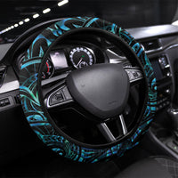 Kotiate New Zealand Steering Wheel Cover Maori Weapon Paua Shell Haka Fern