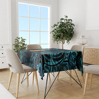 Kotiate New Zealand Tablecloth Maori Weapon Paua Shell Haka Fern