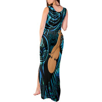 Kotiate New Zealand Tank Maxi Dress Maori Weapon Paua Shell Haka Fern