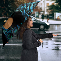 Kotiate New Zealand Umbrella Maori Weapon Paua Shell Haka Fern