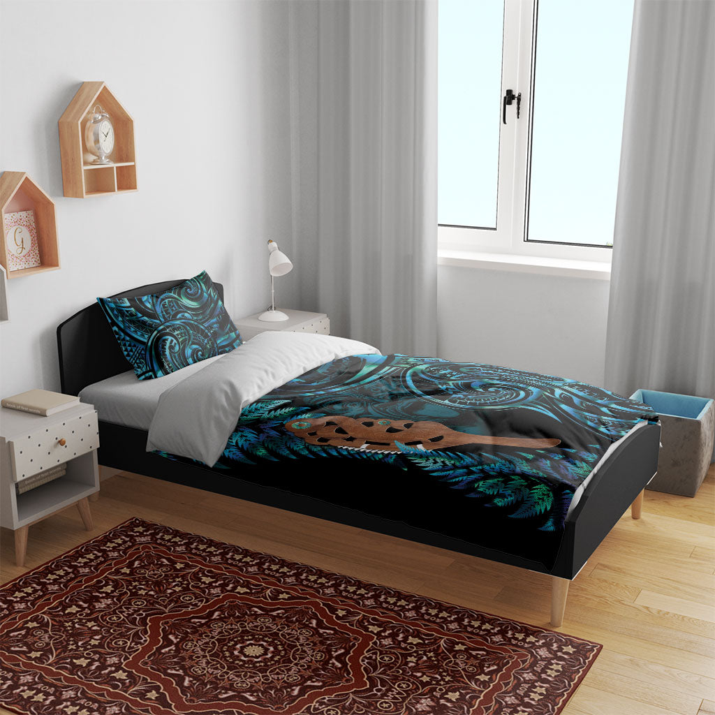 Maripi New Zealand Bedding Set Maori Weapon Paua Shell Haka Fern