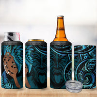 Maripi New Zealand 4 in 1 Can Cooler Tumbler Maori Weapon Paua Shell Haka Fern