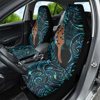 Maripi New Zealand Car Seat Cover Maori Weapon Paua Shell Haka Fern