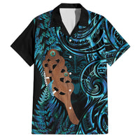Maripi New Zealand Family Matching Long Sleeve Bodycon Dress and Hawaiian Shirt Maori Weapon Paua Shell Haka Fern