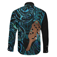 Maripi New Zealand Family Matching Mermaid Dress and Hawaiian Shirt Maori Weapon Paua Shell Haka Fern