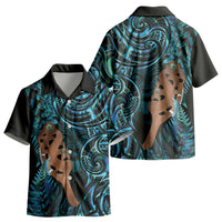 Maripi New Zealand Kid Hawaiian Shirt Maori Weapon Paua Shell Haka Fern LT14 - Polynesian Pride