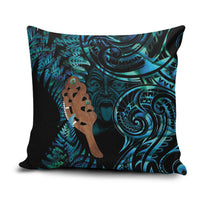 Maripi New Zealand Pillow Cover Maori Weapon Paua Shell Haka Fern