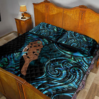 Maripi New Zealand Quilt Bed Set Maori Weapon Paua Shell Haka Fern
