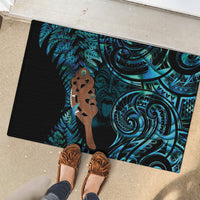 Maripi New Zealand Rubber Doormat Maori Weapon Paua Shell Haka Fern
