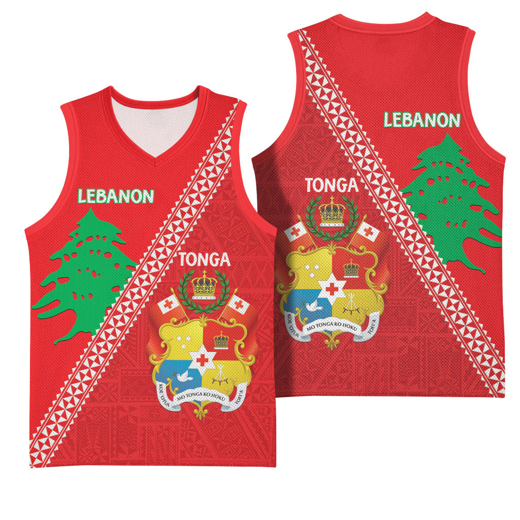 Tonga And Lebanon Basketball Jersey 2026 Together Half Style