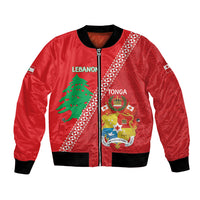 Tonga And Lebanon Bomber Jacket 2026 Together Half Style