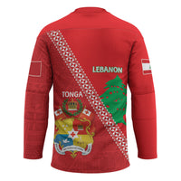 Tonga And Lebanon Hockey Jersey 2026 Together Half Style