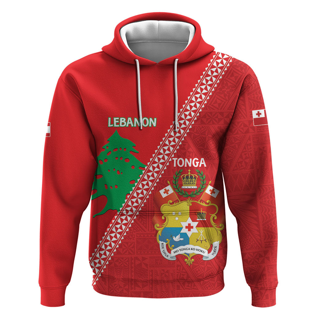 Tonga And Lebanon Hoodie 2026 Together Half Style