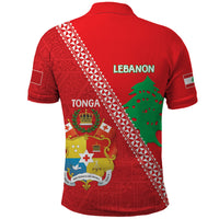 Tonga And Lebanon Polo Shirt 2026 Together Half Style