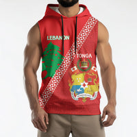 Tonga And Lebanon Sleeveless Hoodie 2026 Together Half Style