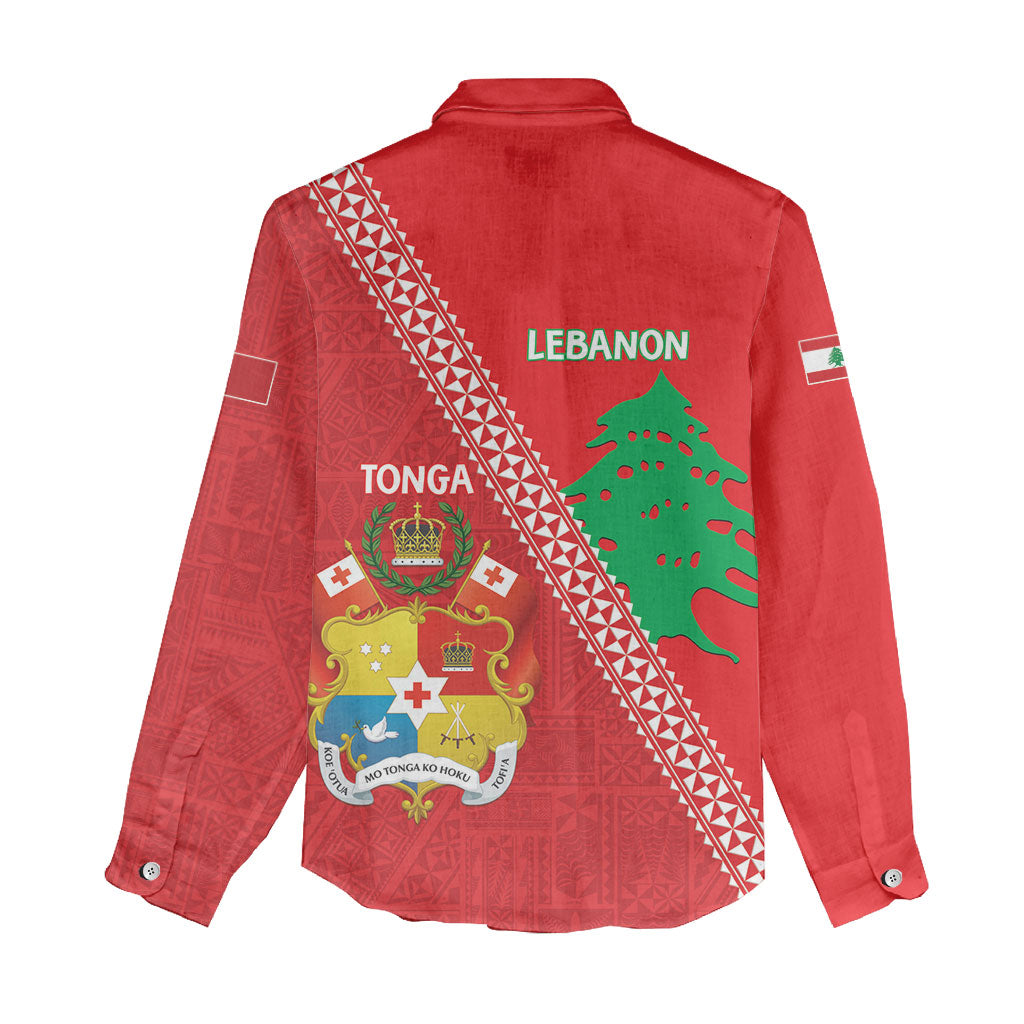 Tonga And Lebanon Women Casual Shirt 2026 Together Half Style