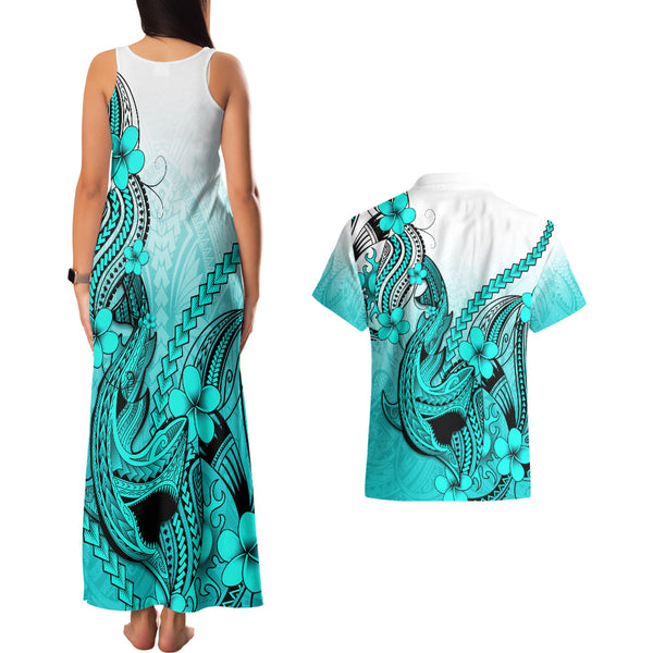 Hawaii Polynesian Hawaiian with Turtle Matching Dress and Hawaiian Shirt No.5 LT6