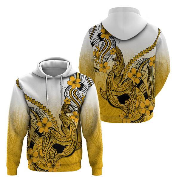 Personalised Palau Independence Day Wearable Blanket Hoodie Happy 29th Anniversary Polynesian Hammerhead Shark LT14