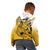 Hawaii Kid Hoodie Polynesian Shark Tattoo With Plumeria Gold Gradient LT14 - Polynesian Pride