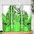 Hawaii Skinny Tumbler Polynesian Shark Tattoo With Plumeria Green Gradient