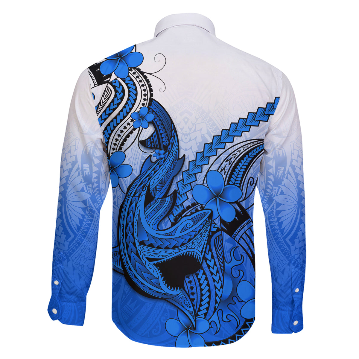 Blue Hawaii Family Matching Outfits Mermaid Dress And Hawaiian Shirt Polynesian Shark Tattoo LT14