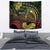 Personalised Hawaii Nene Goose Tapestry Hawaiian Map Hibiscus Polynesian Art - Reggae Gradient