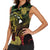 Personalised Hawaii Nene Goose Women Sleeveless Polo Shirt Hawaiian Map Hibiscus Polynesian Art - Reggae Gradient