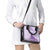 Personalised Hawaii Monk Seal Shoulder Handbag Polynesian Tattoo With Tropical Flowers - Purple Pastel