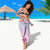 Personalised Hawaii Monk Seal Sarong Polynesian Tattoo With Tropical Flowers - Purple Gradient