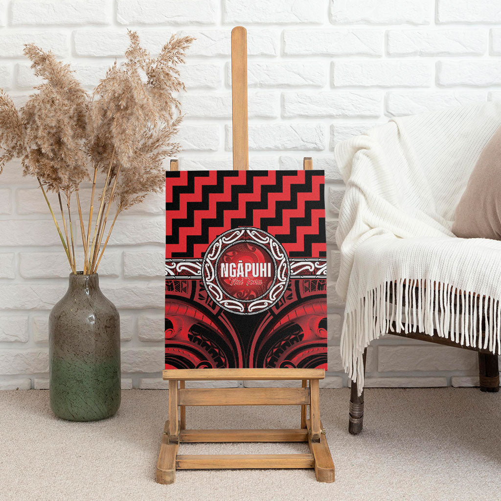 Aotearoa Ngapuhi Canvas Wall Art Maori Iwi Poutama Puhoro Tattoo