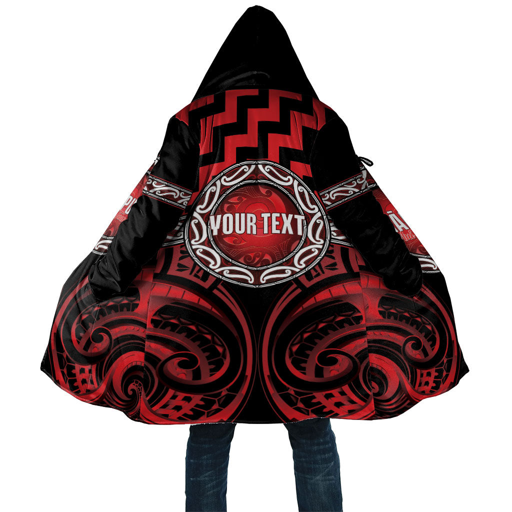 Aotearoa Ngapuhi Personalised Cloak Maori Iwi Poutama Puhoro Tattoo LT14 Unisex Red - Polynesian Pride
