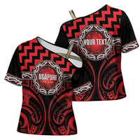 Aotearoa Ngapuhi Personalised Cross Shoulder Shirt Maori Iwi Poutama Puhoro Tattoo