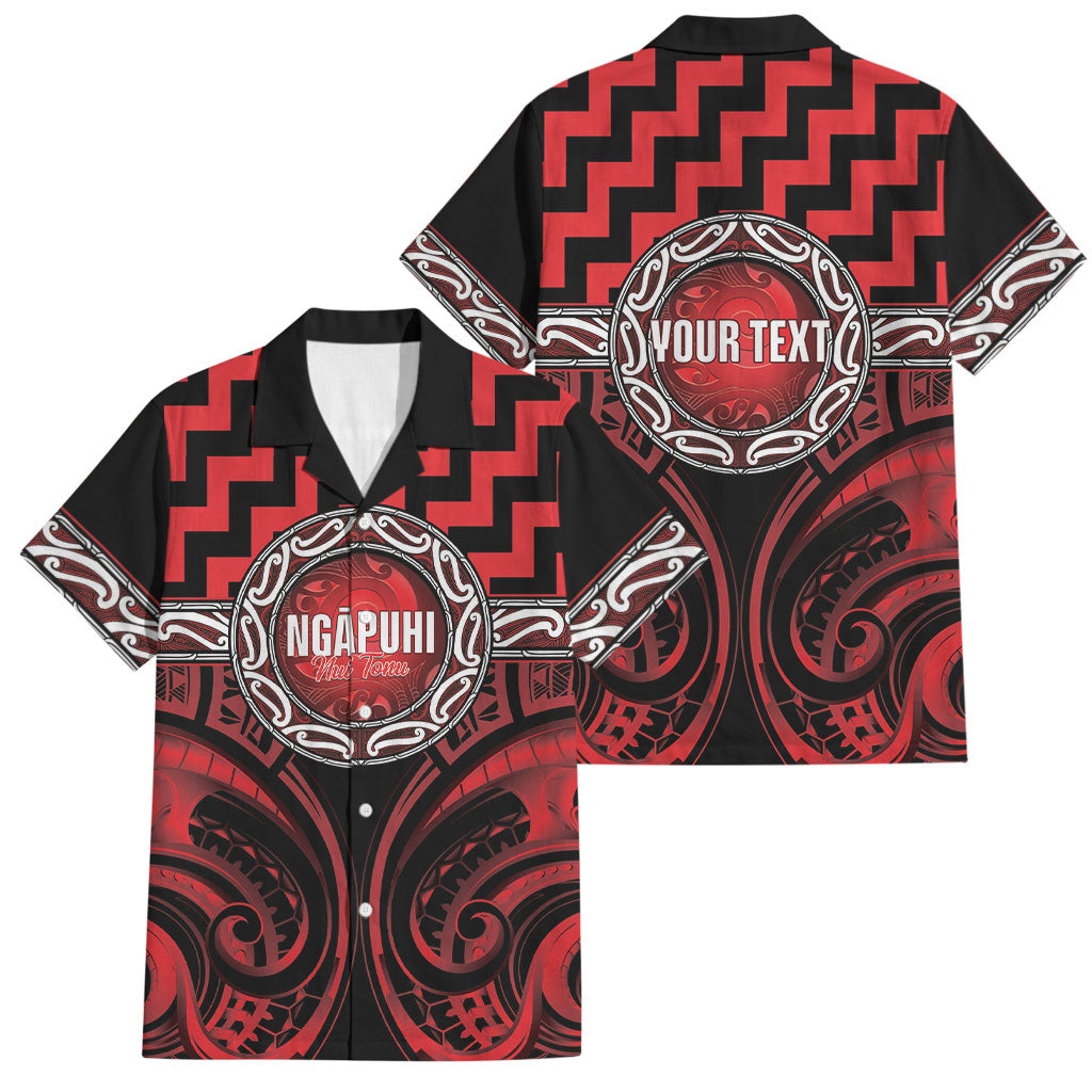 Aotearoa Ngapuhi Personalised Family Matching Puletasi and Hawaiian Shirt Maori Iwi Poutama Puhoro Tattoo